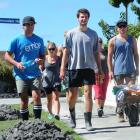 Members of the the Student Volunteer Army help out in Christchurch in 2011. PHOTO: CRAIG BAXTER