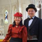 Teschemakers Resort owners Renee Chong and Vincent Teoh dress up for the Oamaru Heritage...