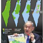 Israeli Prime Minister Benjamin Netanyahu addresses the UN General Assembly in September, using a...