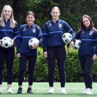 Southern United players gearing up for the National League final today are (from left) Hannah...