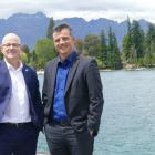 New Tourism and Hospitality Minister Matt Doocey, left, pictured with Southland MP Joseph Mooney...