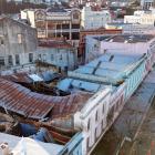 The roof and part of the building at 386  Princes St, 
Dunedin, has collapsed. PHOTO: ODT FILES