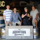 From left, Slow Cuts co-owner Sam Gruar, Arrowtown Brewing Company co-owner Michael Thomas, Slow...