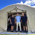 Demonstrating Emergency Management Otago’s AirShelter, or Emergency Response Shelter, are Central...
