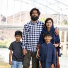 Maniototo dairy farmer Imran and wife Zehra Naseer, formerly of Pakistan, with New Zealand-born...