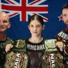 Cromwell College pupil and Brazilian Jiu Jitsu champion Shyla Mulholland, 14, with coach Jason...