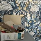 Essential wallpapering tools passed on, in their original storage box, to Alexandra reporter...