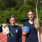 Runner and long jumper Jorja Gibbons (left) and thrower Alexa Duff are among Otago’s medal hopes...