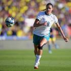 Grace Jale in action for New Zealand against Colombia. Photo: Getty