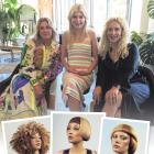 Wānaka Ukiyo Salon and Co hairdressers (from left) Jaimee Whiston, Jazz Edwards, 18, and Mikaela...