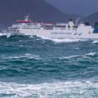 An Interislander ferry approaching the entrance to Wellington Harbour. Photo: file