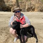 Shark tag searcher Kelsi Hayes and her dog Quasi found a stranded shark tag in a pile of seaweed...
