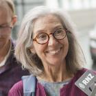 Rosemary Penwarden speaks to media outside the Dunedin District Court in October after being...