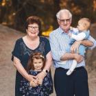 David Biddick, who died of brain cancer on November 30, with his wife Elizabeth Biddick and...