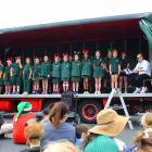 Pupils from Green Island School perform during the Green Island Market Day. PHOTOS: SIMON HENDERSON