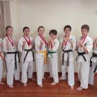 Displaying the medals won at the 2023 Southern zone tournament in Cromwell are (from left) Bianca...