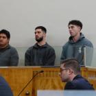 Appearing in the Invercargill District Court are (from left) Ngawai West, Teony Pennicott and...