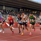 Runners start the Dick Tayler commemorative national 10,000m race at the Caledonian Ground on...