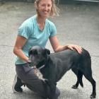 LUCKY GIRL: Girl, who has recovered from a near death experience, with owner Kate Robinson. Photo...