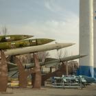 Iranian missiles exhibited in a Teheran park. PHOTO: GETTY IMAGES