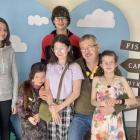 Stuart Johnstone spends time with children (from left) Olivia, 17, Keziah, 9, Kane, 17, Lucy, 13,...