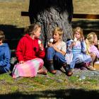  Maxwell Bailey, 5, Amelia Annan, 8, Riley Rapsey, 6, Grace Mitchell and Emileigh Rapsey, both 5,...