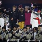 Freeskiier Luke Harrold, 15, of Lake Hawea, takes a photo with International Olympic Committee...