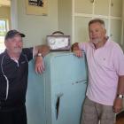 Working to create a hydro-era Twizel house museum are Rick Ramsay (left) and Ivan Stratford....