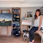 Zoe Marsden enjoys working from her garden studio in Wellington. PHOTOS: SUPPLIED