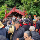 Thousands arrive at Turangawaewae Marae for the nationwide hui. PHOTO: RNZ