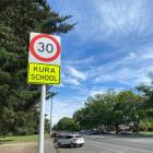 The 30kp/h school speed limits in Ashburton will be retained and supplementary signs with 'School...