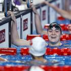 Dunedin swimmer Erika Fairweather is satisfied after her win in the semifinals of the 200m...