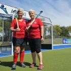 Hockey players Linda Kenny (left) and Janette Francis will reunite at the national masters hockey...