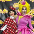 Kita Mean, right, and Aubrey Haive, at Drag Con Los Angeles Photo: Aroha Awarau