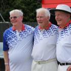 Owaka bowlers (from left) Bryan Price, Bruce Wilson and Alan Burgess received life memberships at...