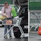 Shoppers return to Countdown Dunedin South, at 323 Andersons Bay Rd, which has been closed for...