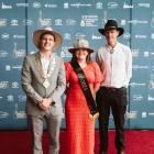 Walking the red carpet on their way into the Golden Guitar Awards at the Tamworth Country Music...