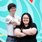Axiom Theatre Collective co-founders Ash Dawes, 22 (left), and Sahara Pohatu-Trow, 26, will be...
