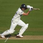 South Africa batter David Bedingham gets a drive away for Durham during a County Championship...