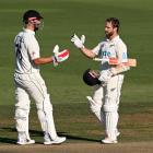 Daryl Mitchell (left) and Kane Williamson are set to return for the test series against Australia...