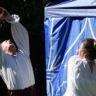 Actors prepare to take on the entire works of William Shakespeare in their 90 minute performance...