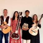In India meets Ireland, father daughter duos perform together (from left) Jon Sanders, Sargam...