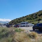 The crash closed the Lindis Pass on State Highway 8 for much of the day. Photo: Ruby Shaw
