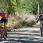 Paul Gogh (left) leads Matt Summers at the White Rocks Gravel Adventure last year. The course...