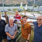 Wānaka Yacht Club members (from left) Nick Elliott, Kevin King, Alvie Akass, 2, Tom Akass, all of...