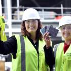 Southbase Construction national sustainability adviser Kate Butterfield (left) and Workwear...