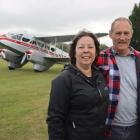 Auckland couple Laura and Lawrence Acket enjoyed a ride in the de Havilland 89 (DH89) Dominie...