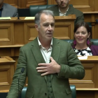 Scott Willis gave his maiden speech as a Green MP yesterday. Image: Parliament TV