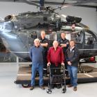 Helicopters Otago intensive care paramedic Andrew Duncan (back row, left) and paramedic team...