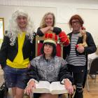 Working hard in rehearsals for the madcap Dunedin Summer Shakespeare production of 'The Complete...